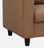 Culby Velvet 1 Seater Sofa in Light Brown Colour