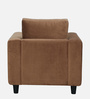 Culby Velvet 1 Seater Sofa in Light Brown Colour