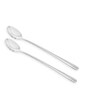 Set of 2-Dora 18/8 Stainless Steel Ice Tea Spoon Mirror Finish