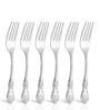 Set of 6-Fest 18/8 Stainless Steel Dessert Fork