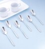 Set of 6-Dora 18/8 Stainless Steel Tea Spoon Mirror Finish