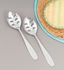 Set of 2-Deluxe Stainless Steel Slotted Spoon