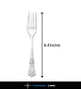 Set of 6-Fest 18/8 Stainless Steel Dessert Fork