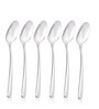 Set of 6-Dora 18/8 Stainless Steel Tea Spoon Mirror Finish