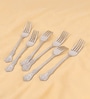 Set of 6-Fest 18/8 Stainless Steel Dessert Fork