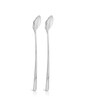 Set of 2-Dora 18/8 Stainless Steel Ice Tea Spoon Mirror Finish
