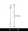 Set of 2-Dora 18/8 Stainless Steel Ice Tea Spoon Mirror Finish