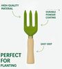 Green Cultivator Artisan Hand Fork With Natural Wood