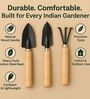 Black Wooden Essential Planting Tool Set Of 3