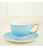 Carson 200ml Blue & White Porcelain (Set of 2) Tea Cup & Saucer Set