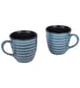 Handcrafted Green, Natural Brown  Ceramic and Wood 3 Pcs Tea Cups with Stand
