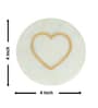 Set of 4 Cupid's Touch Marble Coaster with Golden Inlay