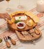 Curata Serving Board Handcrafted Acacia Wood Platter