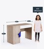 Curious Koala Kids Study Table in Oak & Blue Colour