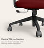Curv Mesh Ergonomic Chair in Milan Red Finish