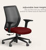 Curv Mesh Ergonomic Chair in Milan Red Finish