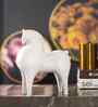 Curvatura Horse White Polyresin Figurine