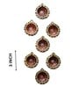 Traditional Terracotta Gold Tea Light Set (Pack Of 10)