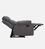 Curve Fabric 1 Seater Manual Recliner In Grey Colour