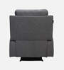 Curve Fabric 1 Seater Manual Recliner In Grey Colour