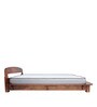 Curve Sheesham Wood Queen Size Bed in Rich honey Finish