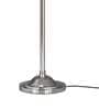 Nickel Metal Shade Club Floor Lamp With Metal Base