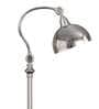 Nickel Metal Shade Club Floor Lamp With Metal Base