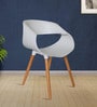 Curvy Eames Cafe Chair in White Colour