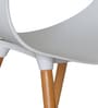 Curvy Eames Cafe Chair in White Colour