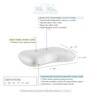 Curvy Orthopedic Memory Foam 24 x 17 Inch Pillow