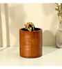 Mahogany Collection Rustic Charm Curvy Wastebasket
