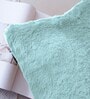 Turquish Rabbit Fur Plain Design Cushion Covers 16x16 Inch Set of 2