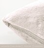 Skin Rabbit Fur Plain Design Cushion Covers 16x16 Inch Set of 2