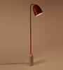 Cusp Red & White Metal & Marble Novelty Floor Lamp