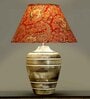 Customized Cotton Fabric Shade Prova mini natural wood table lamp with White Base