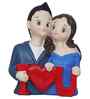 I Love You Couple Polyresin Showpieces