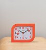 Cute Analog Alarm Table Clock in Orange