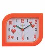 Cute Analog Alarm Table Clock in Orange