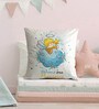 Canvas Cushion with Angel Print