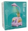 Cute Astronaut Bus DIY Pen Holder LED Desk Light Study Night Table Lamp with USB Charging Cable (Assorted Color)