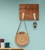 Cute Bird Brown Sheesham Wood Key holder