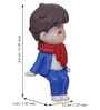 Cute Boy & Girl Sitting Multicolour Polyresin Showpieces