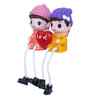 Cute Boy and Girl Doll Multicolour Polyresin Figurine