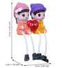 Cute Boy and Girl Doll Multicolour Polyresin Figurine