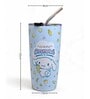 Blue Cinnamoroll Printed Stainless Steel Tumbler Mug with Straw, 600 ml
