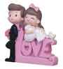 Cute Couple Love Multicolour Polyresin Showpieces