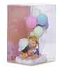 Cute Couple with Balloons Multicolour Polyresin Showpieces