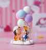 Cute Couple with Balloons Multicolour Polyresin Showpieces