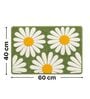 Green Floral  Non-Slip Bath Mat (40x60 CM)