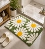 Green Floral  Non-Slip Bath Mat (40x60 CM)